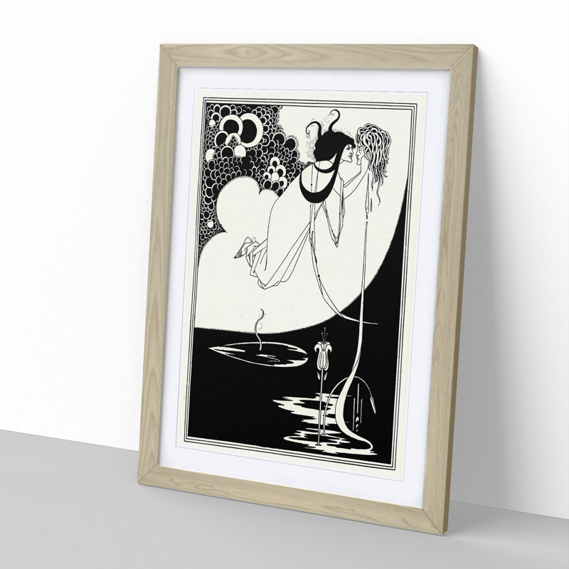 The Climax Vol.2 by Aubrey Beardsley - Framed Print, 36cm H x 27cm W x 2cm D, Oak Framed
