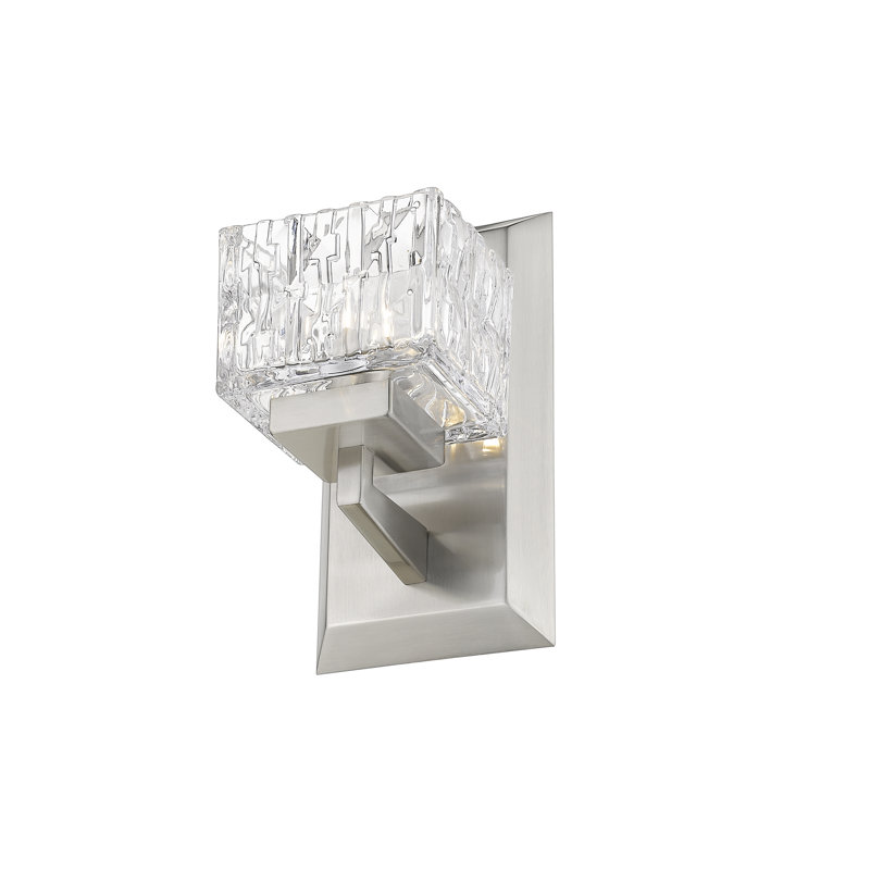 Bechard Steel LED Armed Sconce, Yes, Brushed Nickel