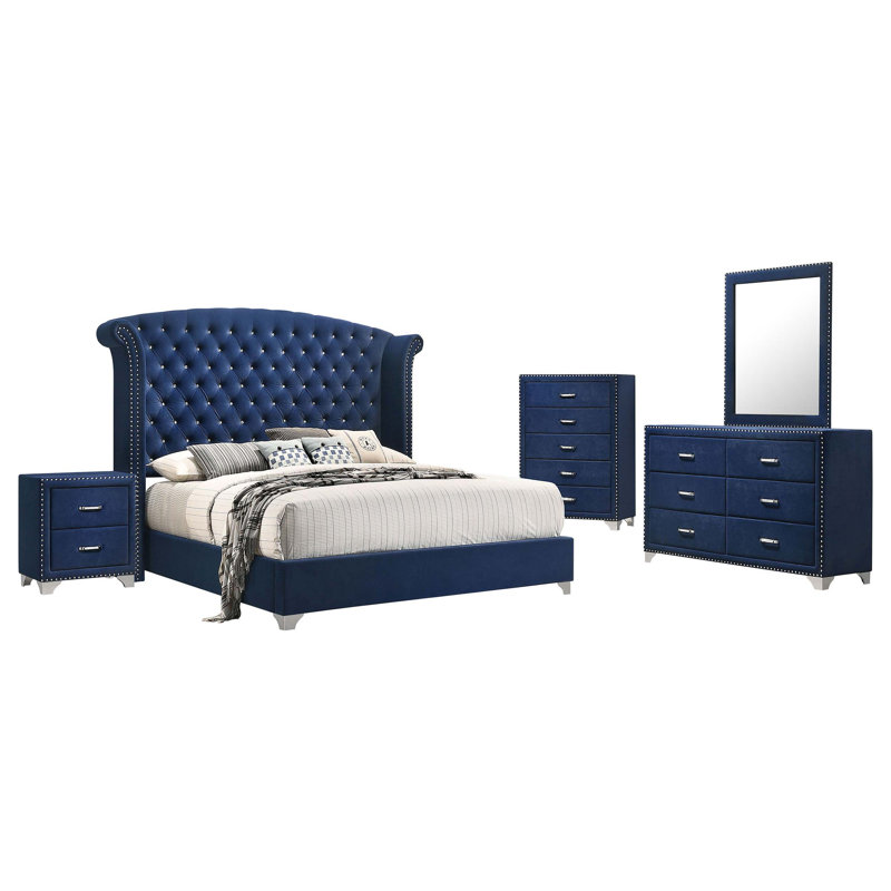Ensemble de chambre avec très grand lit 5 pièces Kennedy, Très grand