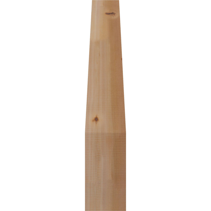 Attelle de genou Funston, Cèdre rouge, Lisse, H 34 po x l 5,5 po x P 22 po