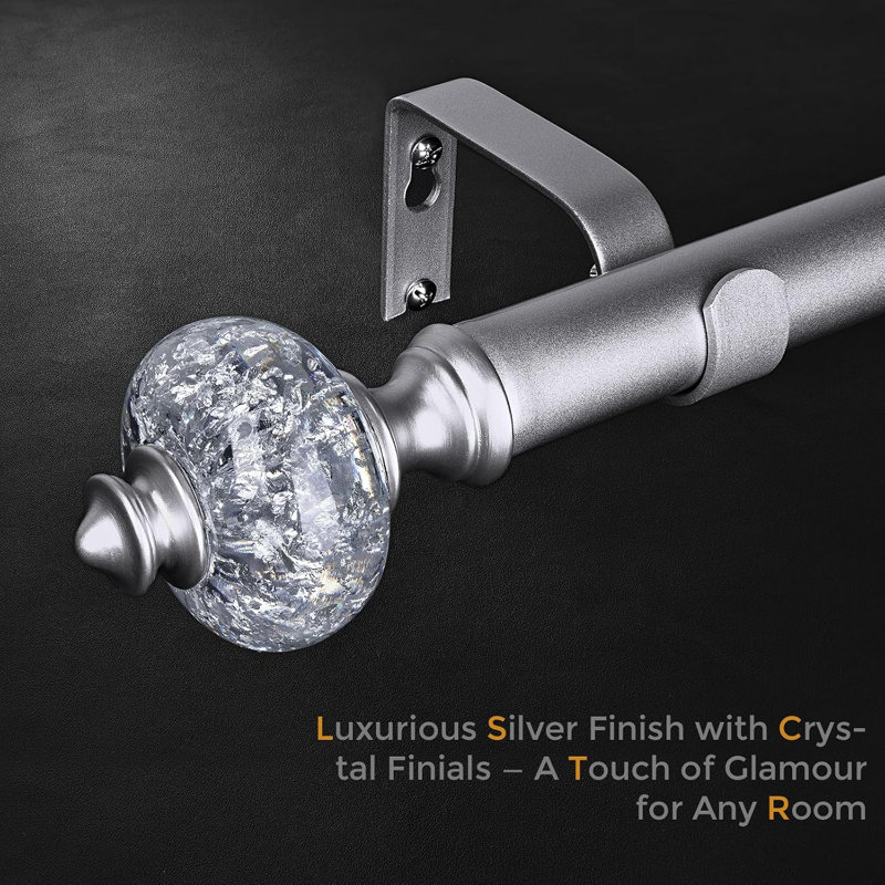 Silver Curtain Rod