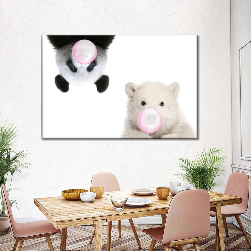 Bears Bubble Gum sur toile, H 8 po x l 12 po x P 1 po