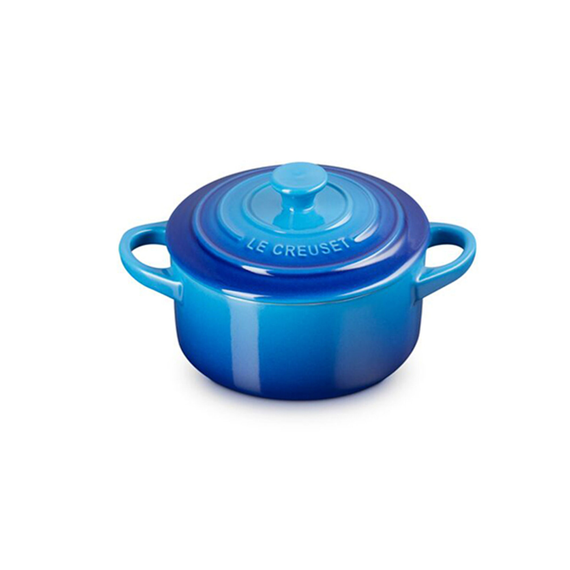 Le Creuset Stoneware 8 oz. Mini Round Cocotte with Lid, Marseille