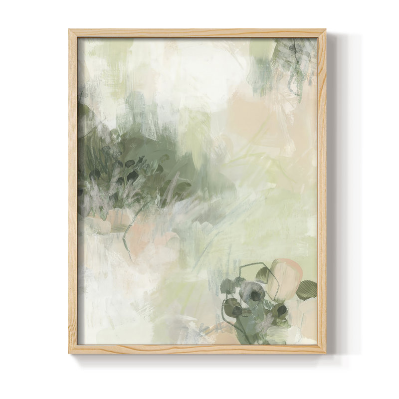 «Lillypond Dream I», reproduction encadrée - bois massif, Naturel, H 15 po x l 12 po