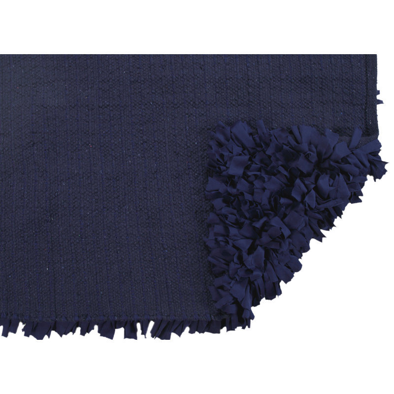 Tapis à poils longs en jersey 80% polyester / 20% coton Bella Premium, Rond 5 pi