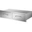 Tiroirs de cuisine en acier inoxydable pour l'extérieur l 29,5 po x H 10 po x P 19,7 po, tiroirs doubles pour barbecue, sans perçage ni installation scellée