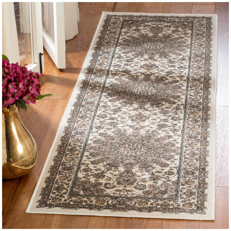 Carolus Viscose Pile Oriental Rug, Runner 2'2" x 8'