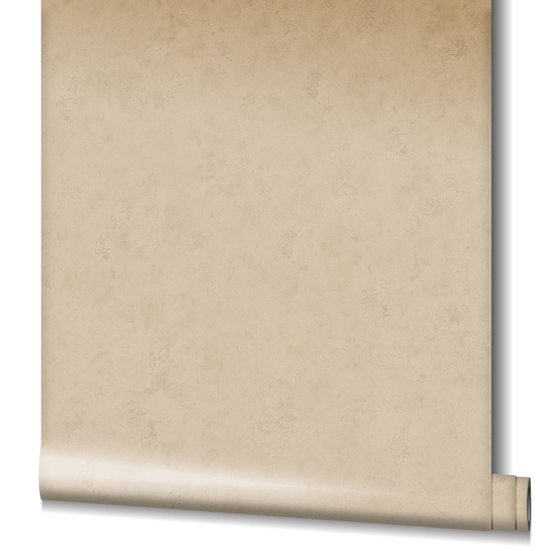 Earth Collection Textured Arid Concrete Wallpaper Roll, Beige
