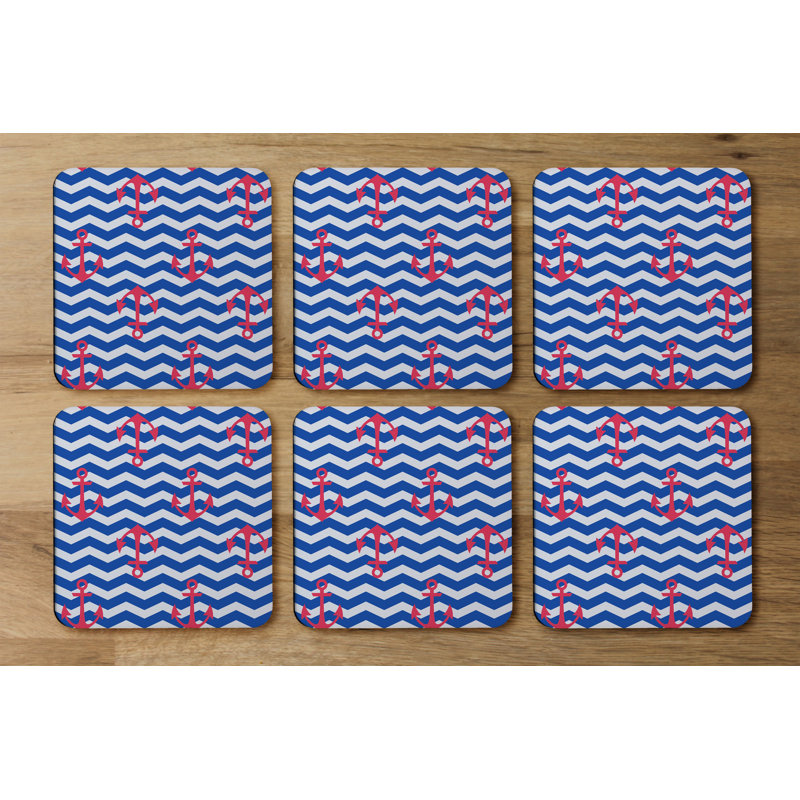 Square 6 Piece Coaster Set