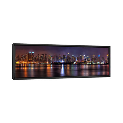" New York Panoramic Skyline Cityscape (Night) " by Unknown Artist