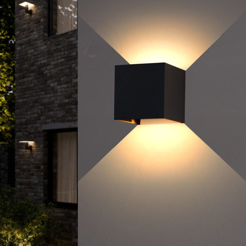 Betheny Black 10cm H Integrated LED Outdoor Sconce