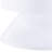 Stylish Display And Utility White Accent Table - Fully Assembled, Speedy Assembly- Practicality Modern With Function Assembled