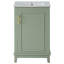 Small Bathroom Vanity Cabinet With Ceramic Basin And 1 Soft Close Door, Accent Cabinet-1012884023