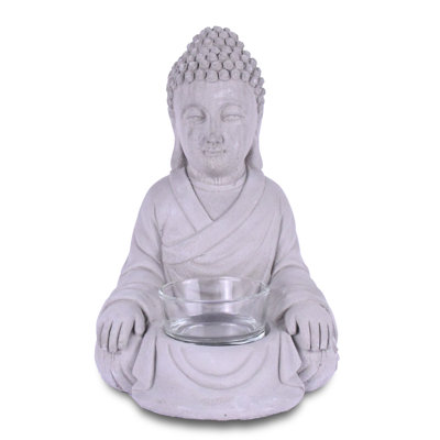 6.5'' H Concrete / Cement Tabletop Tealight Holder