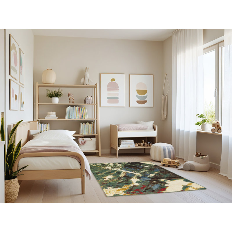 Abstract Indoor Rug, Rectangle 3' x 5'
