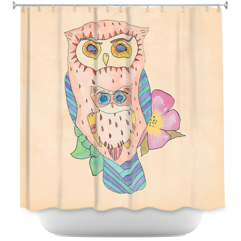 Rideau de douche simple sud-ouest owls i