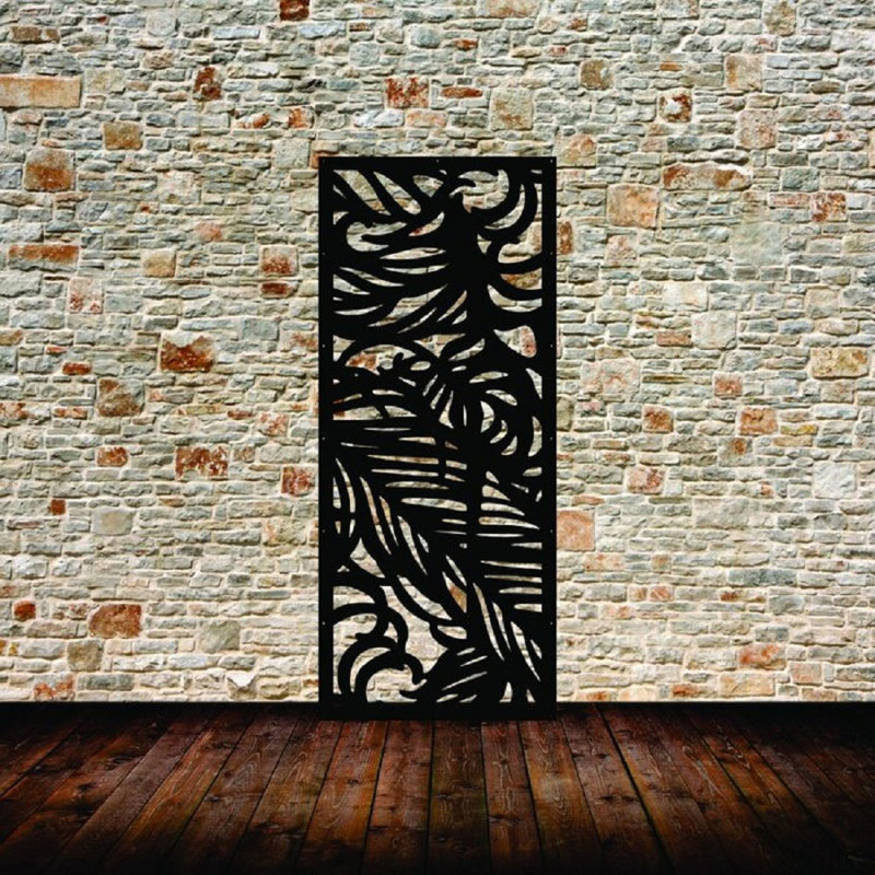 Metal Privacy Screen, Gold vein, 47.5" H x 36" W x 0.13" D