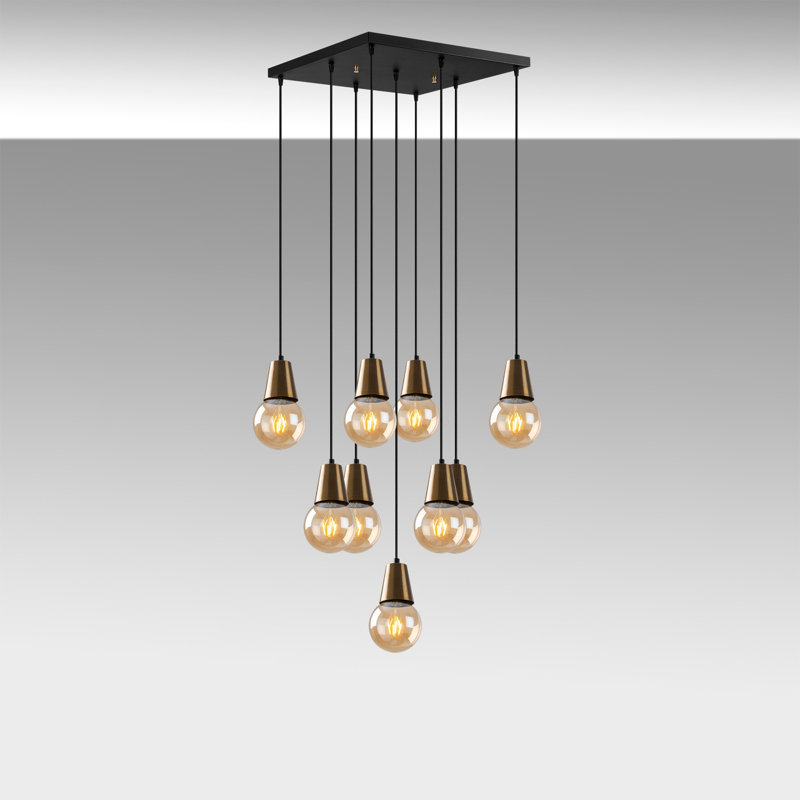 Randles 8 - Light Cluster Pendant, Vintage