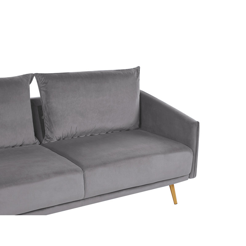 Christy 2 - Piece Velvet Living Room Set, Grey