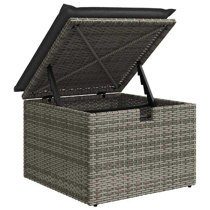  Ensemble de canapé de jardin gris