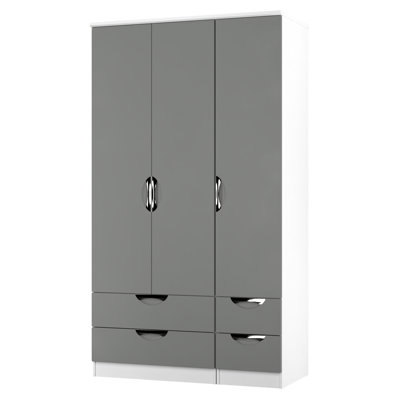 Bhodhini Tall Triple 4 Drawer Wardrobe