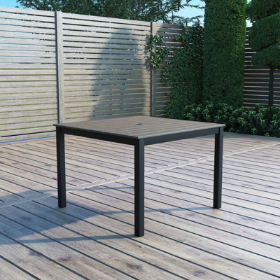 Caleob Outdoor Patio Square Dining Table by Wade Logan