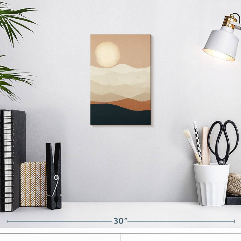 Avery Mojave Mountains And Moon, 12" H x 8" W