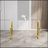 Console Table Stainless Steel Glass,Meal Side Table Golden Clear  Bs-02-17778653