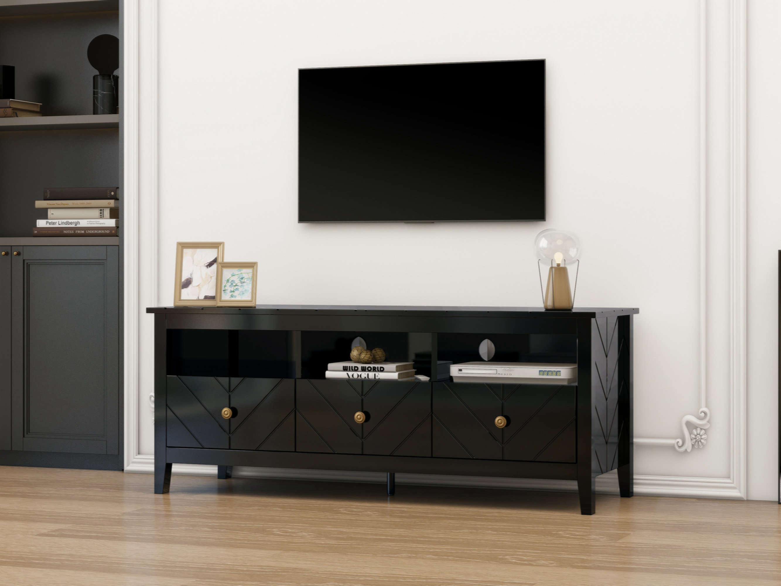 Red Barrel Studio® Jehuda Mid-Century Modern Style TV Stand ...