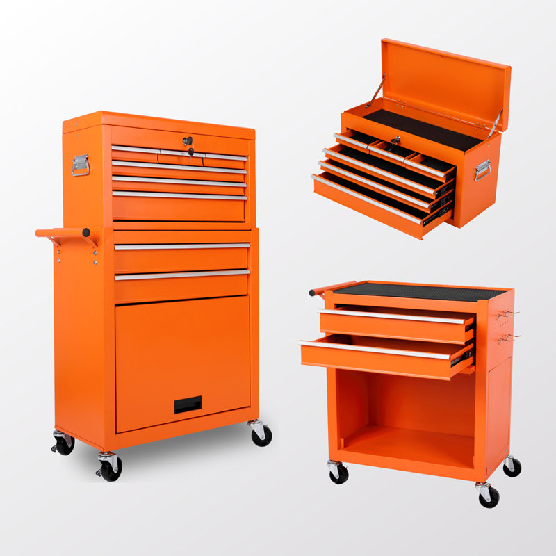8-Drawer Tool Storage Cabinet (Yellow)
