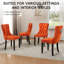 Ensemble de 4 chaises de salle à manger rembourrées Modern-829933122-829933132