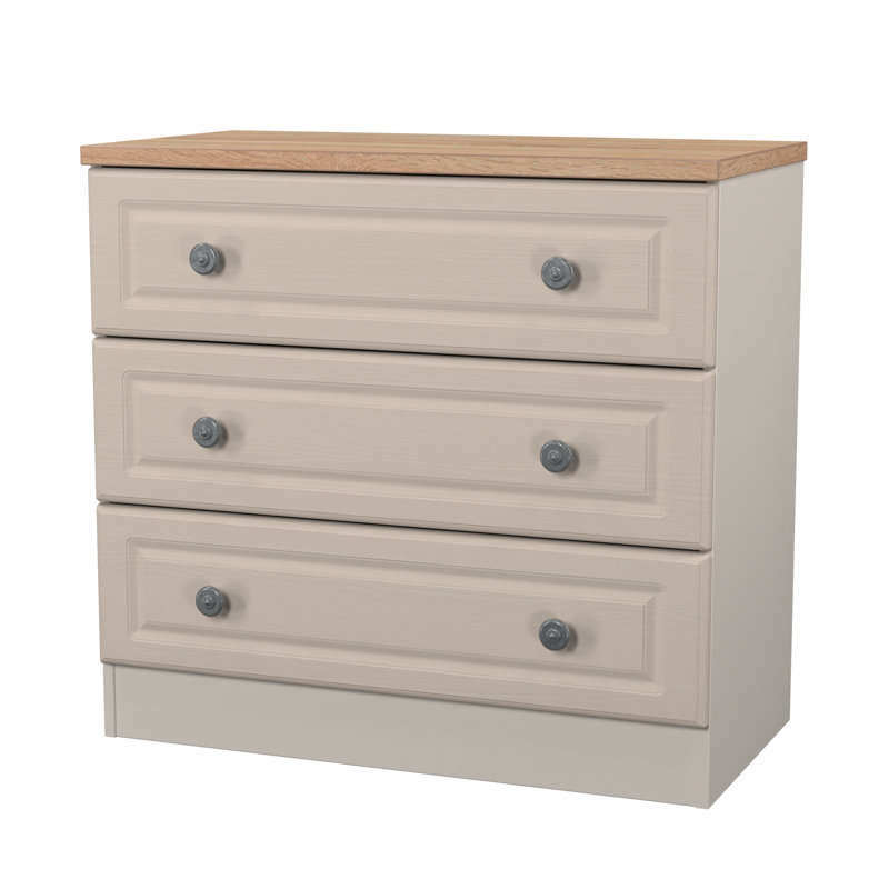 74cm W 3 - Drawer Chest of Drawers, Beige