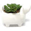 Pot à fleurs en céramique blanche 4,7 po H-1798606587