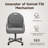 19.25'' H Upholstered Metal Armchair