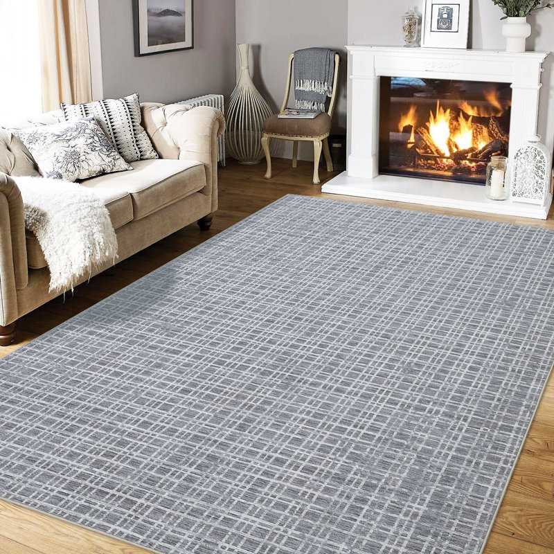 Tapis non-envers antidérapant Nonce, Rectangle 6 pi x 9 pi