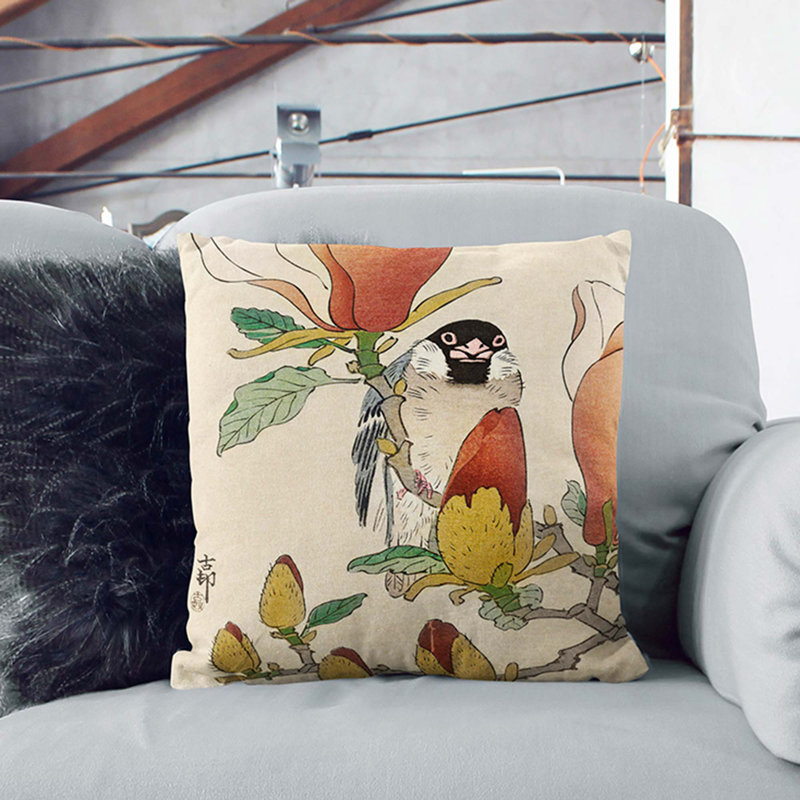 Square Throw Cushion, 55cm H x 55cm W x 20cm D, Black