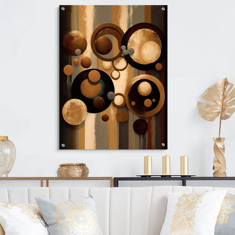 Eva - Art mural abstrait en acrylique, H 20 po x l 12 po
