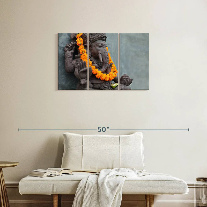Adella Ganesha Statue, 20" H x 33" W