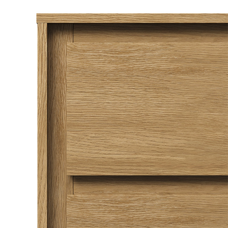 Modern 2-Drawer Nightstand Set Of 2, Brown
