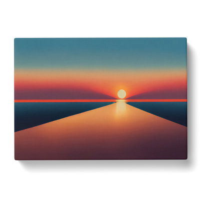 Modern Sunset Vol.2 Abstract - Wrapped Canvas