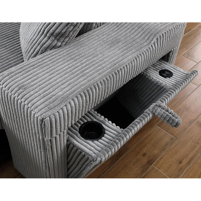 Canapé modulaire Ryzer, Tissu gris