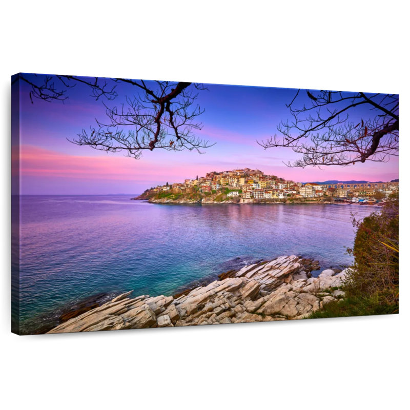Gillard Kavala, bord de mer, H 32 po x l 48 po