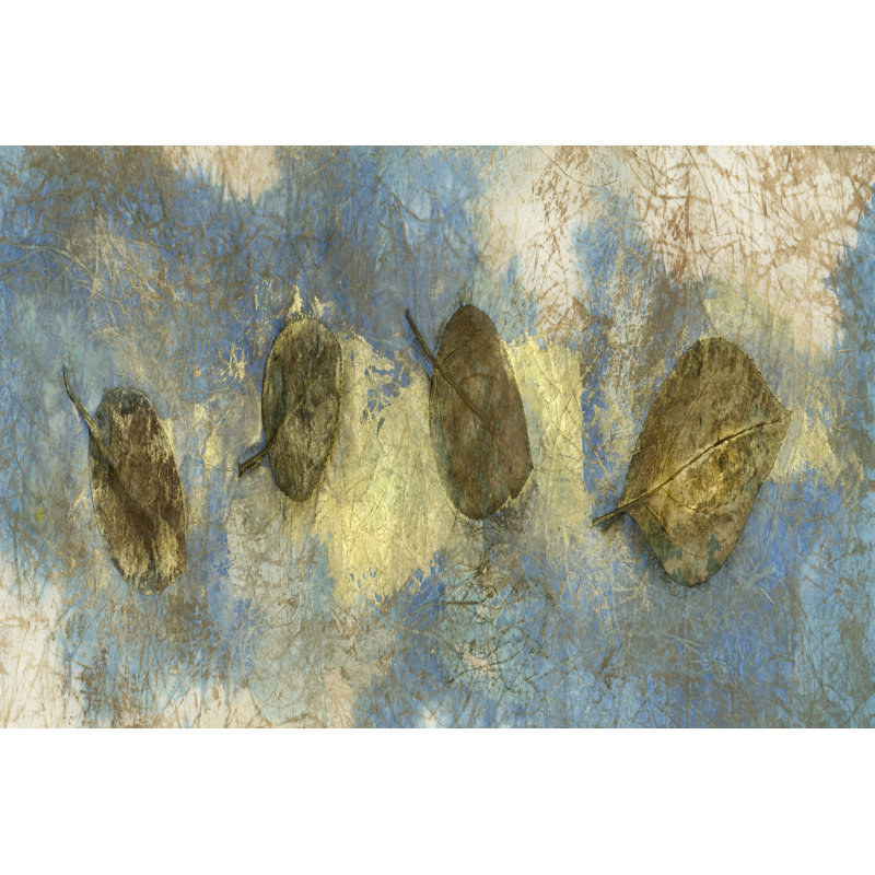Leaf Banner I by Elena Ray - Wrapped Canvas Painting, 30cm H x 46cm W
