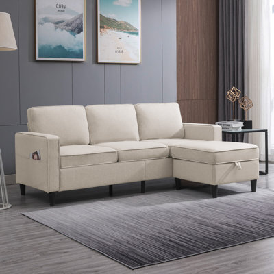 4 Seater Linen Sofa