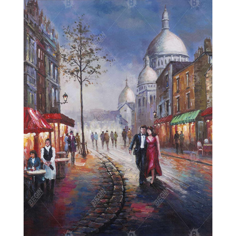 Dressed Up Couple Print On Canvas