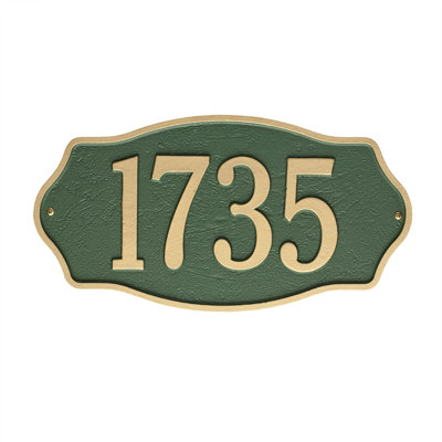 Hampshire 1-Line Wall Address Plaque
