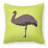 Emu Check Outdoor Throw Pillow-23813359-48710344