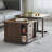 Solid wood multi-functional creative tea table