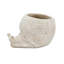 Pot à fleurs 8,3X7X4,7 "sable et ciment avec finition texturée beige-276384997