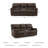 Olara Upholstered 88'' Power Reclining Sofa